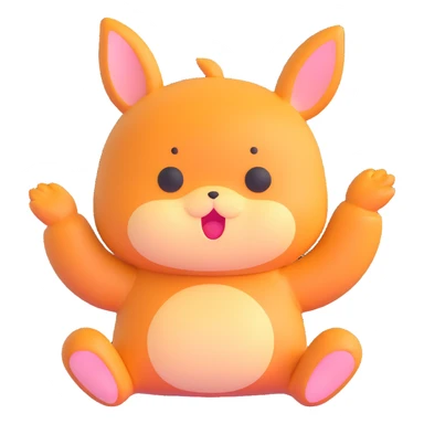 cute laid-back yuru-chara mascot sticker