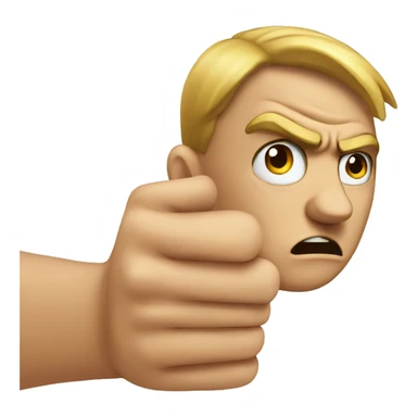 Pointing at you with angry face sticker
