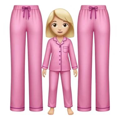 only a pink blouse and pants pijama sticker