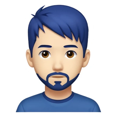 Mike Shinoda with dark blue hair sticker