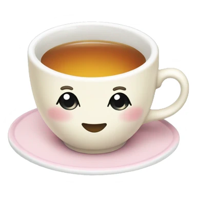 Cute Cottagecore tea cup sticker