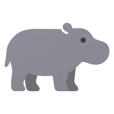 Hippo sticker