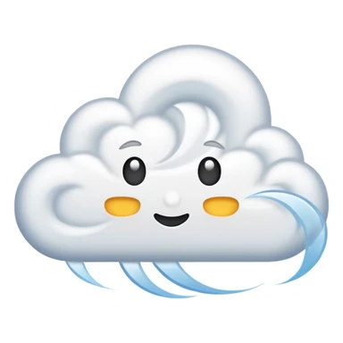 blowing wind sticker