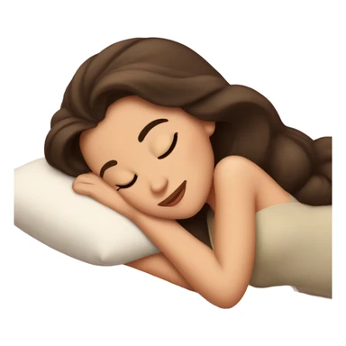Sleeping brunette beauty Disney sticker