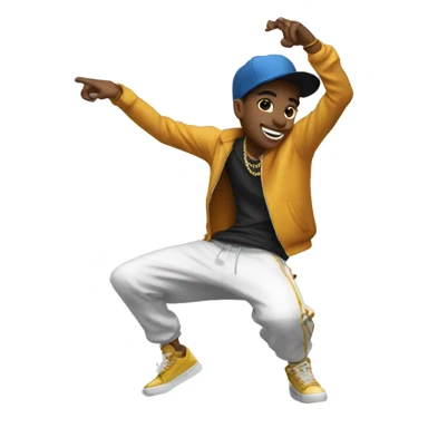 hip hop dancer emoji sticker