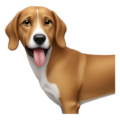 Dog eating tash sticker