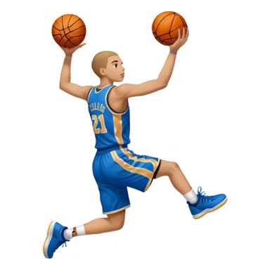 basketball dunk sticker