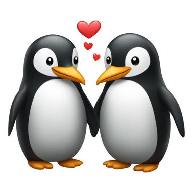 Penguins in love sticker