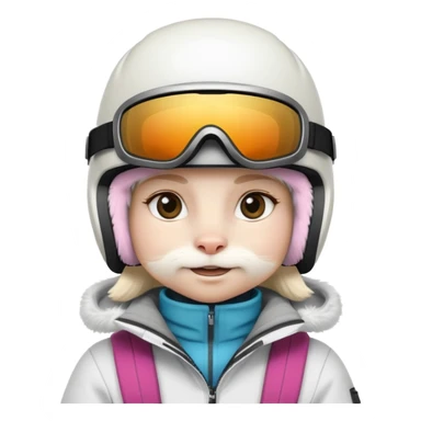 Snowboarder Bunny sticker