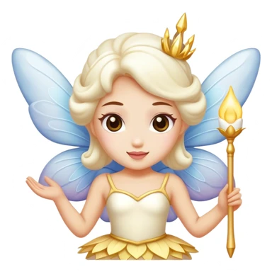 Marshmallow fairy dancer sticker