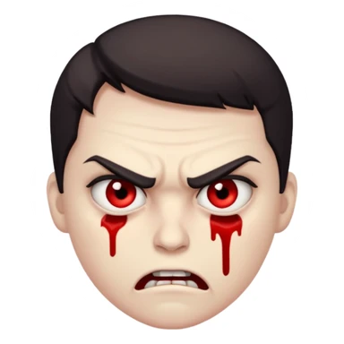 tired killer, bloody eyes. 😡🫩😈 combo sticker