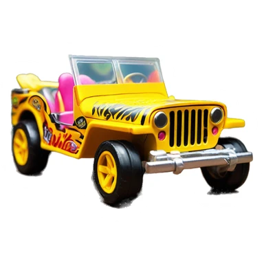 Hot wheels Premium Barbie jungle tour 1941 Willy’s jeep  sticker