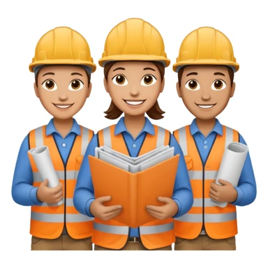 construction workers sticker