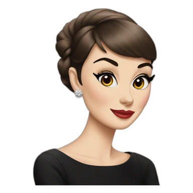 Audrey Hepburn sticker