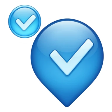 blue checkmark  sticker