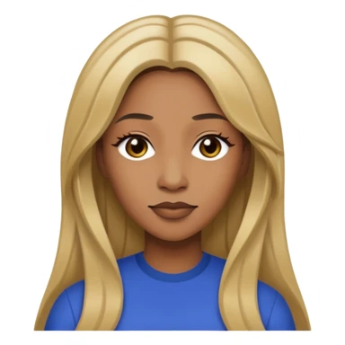 Lelee from SWV with long dark blonde hair sticker