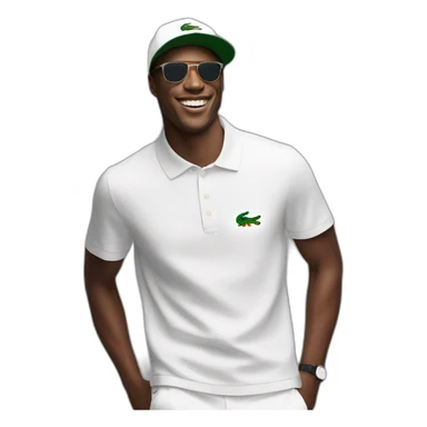 Guy using lacoste in baile funk sticker