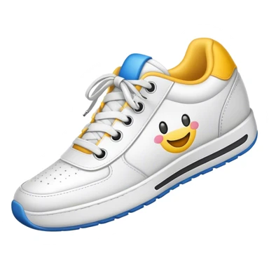 Sneaker with happyface (only sneaker) sticker