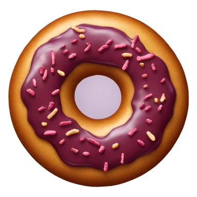 a Burgundy donut sticker
