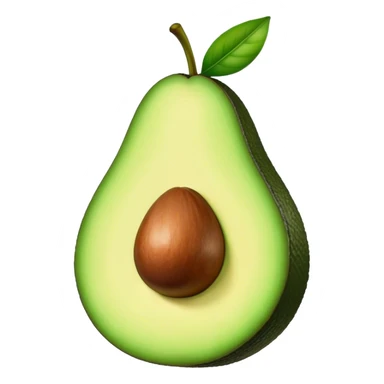 Avocado with lips sticker