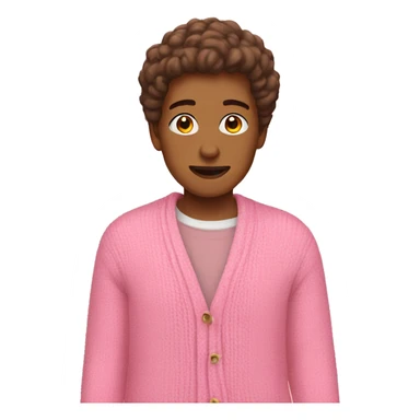 pink cardigan  sticker