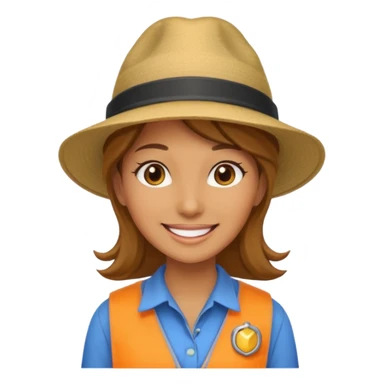 A female guide sticker