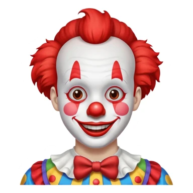 lowerfade haircut clown sticker