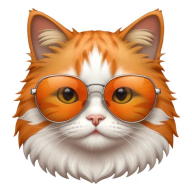 cat wearing sunglasses, cool attitude sticker