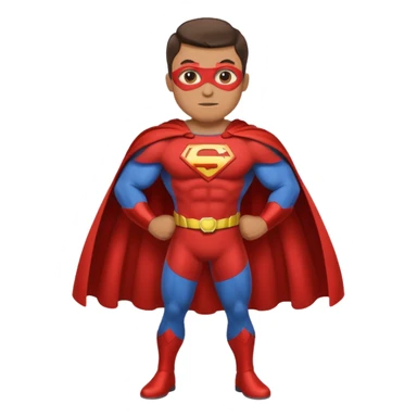 Superhero, in cartoon in superhero family sticker