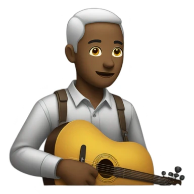 Man play music sticker