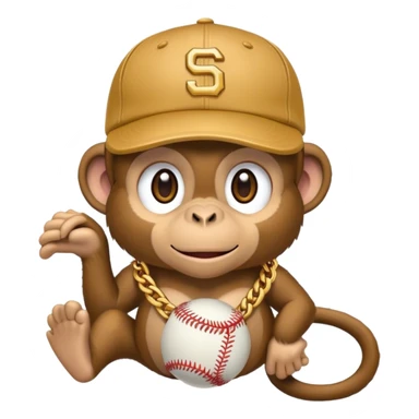 Hip hop monkey sticker