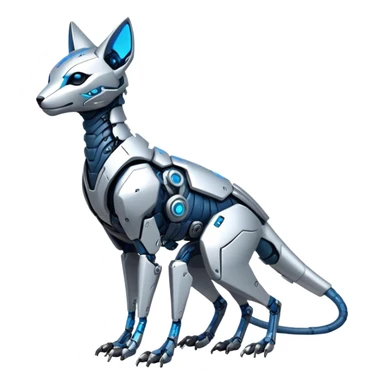 Modern Futuristic Cyborg-Vernid-Trico-species by LiLaiRa full body sticker