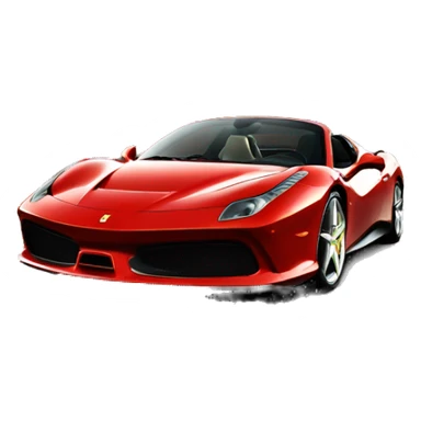 Ferrari on the road  sticker