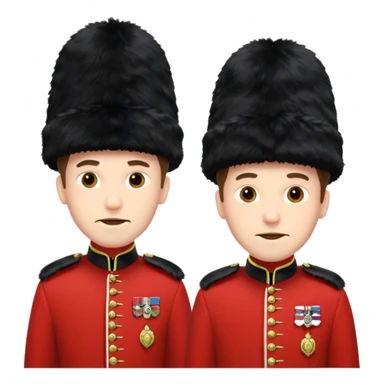 two male british guards sticker