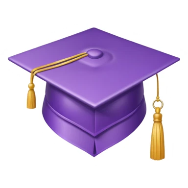 lilac graduation cap sticker