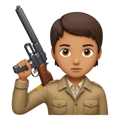 Gun in hand  sticker