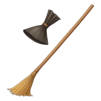 Female broomstick sticker