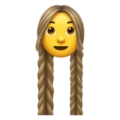 Long hair wrapped around a pole sticker