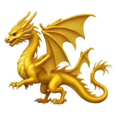 golden dragon S Shaped sticker