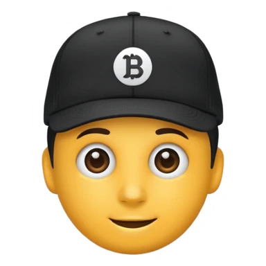  une casquette avec un logo businness sticker