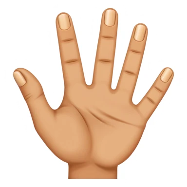 Hands with four fingers.  sticker