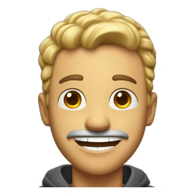 excited and successful man sticker