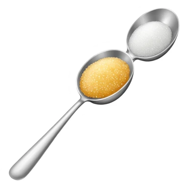 Spoon with sugar in it sticker