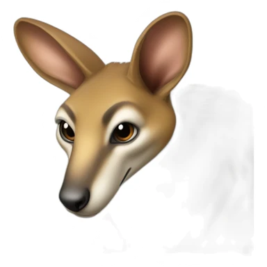 A kangourou with metal detecter  sticker