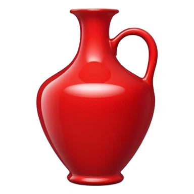 simple red vase sticker