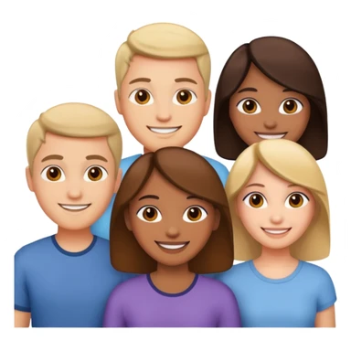 Grupo de cuatro amigas sticker