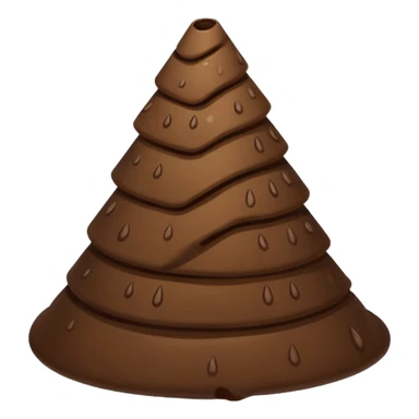 plain conical poop  sticker