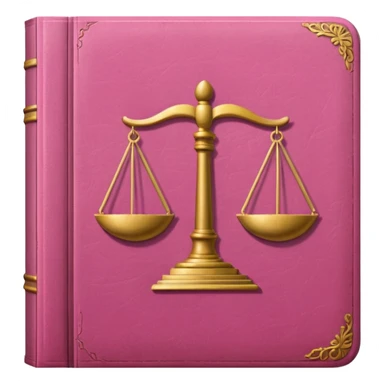 pink law book sticker