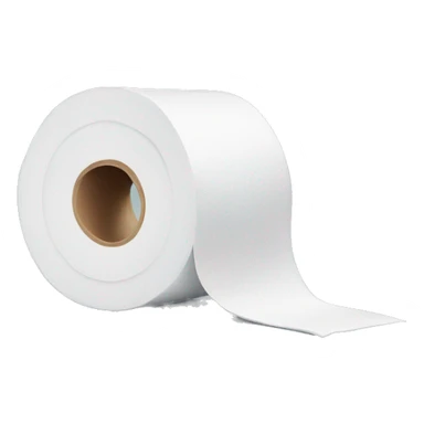 Toilet paper with pool sticker
