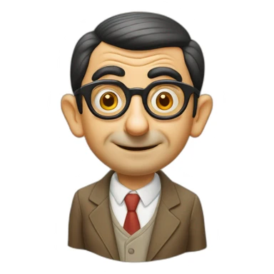 Mr. Bean gafas sticker